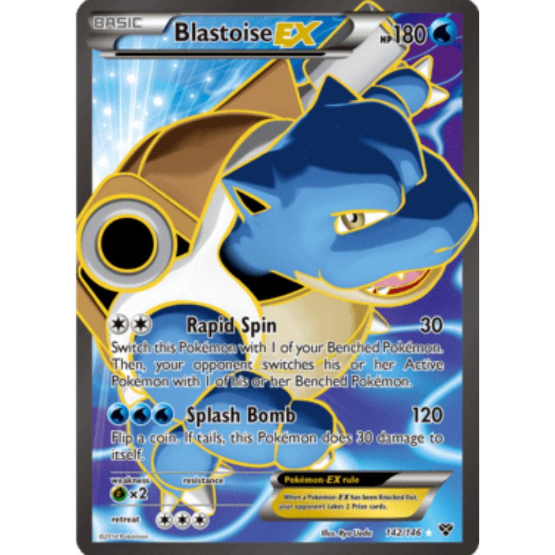 Blastoise EX (142 Full Art)  - Holofoil XY Base Set - Ultra Rare