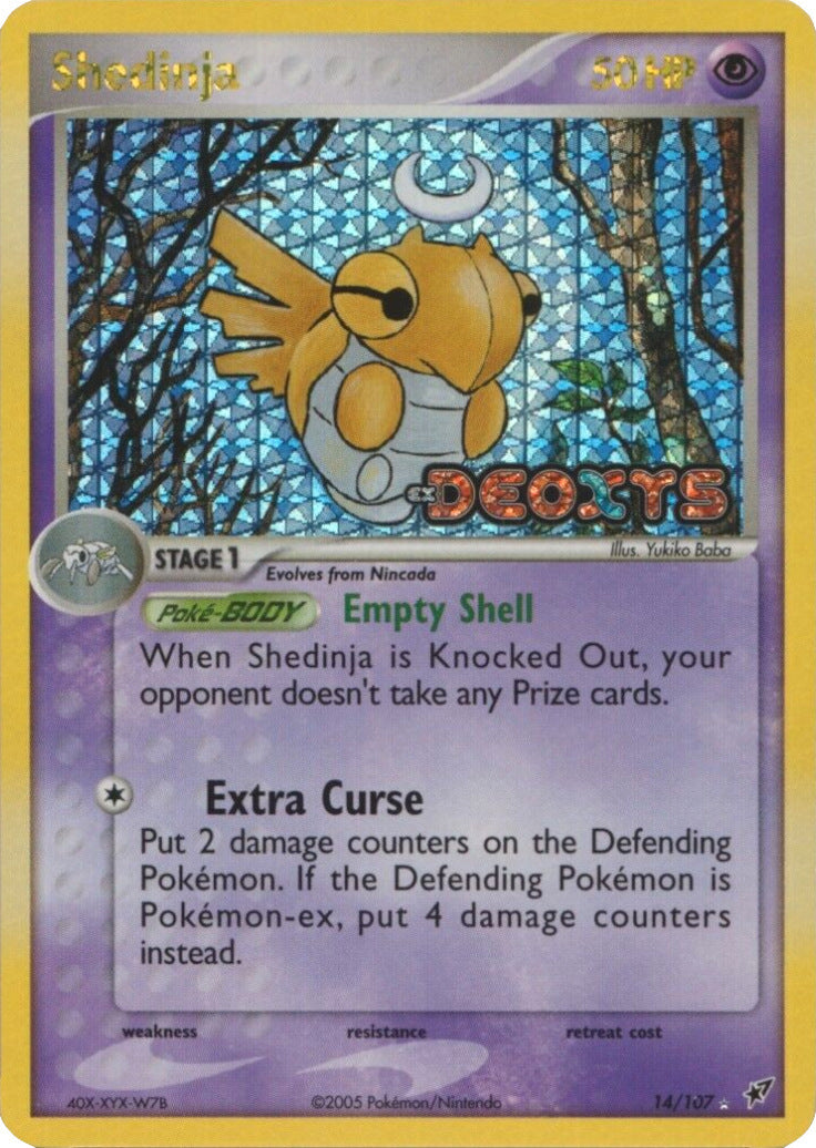 Shedinja  - Reverse Holofoil Deoxys - Holo Rare