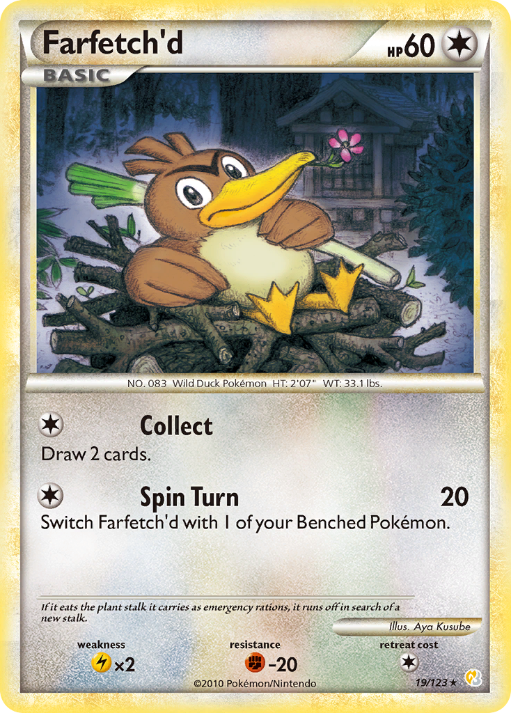 Farfetch'd 019  HeartGold SoulSilver - Rare
