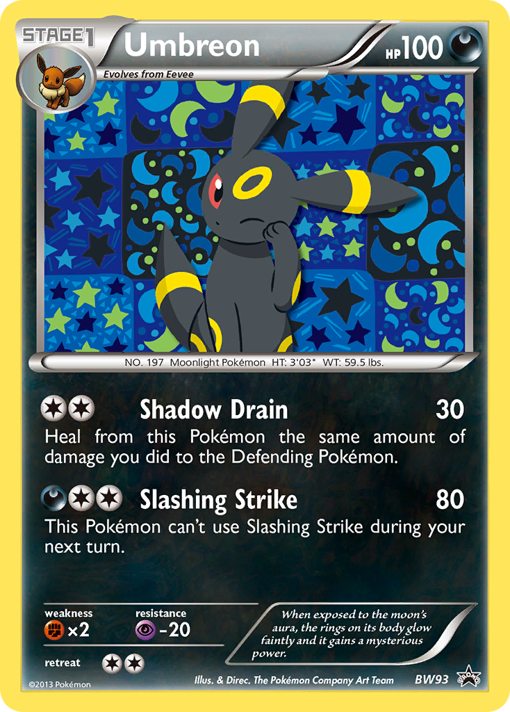 Umbreon BW93  - Holofoil Black and White Promos - Promo