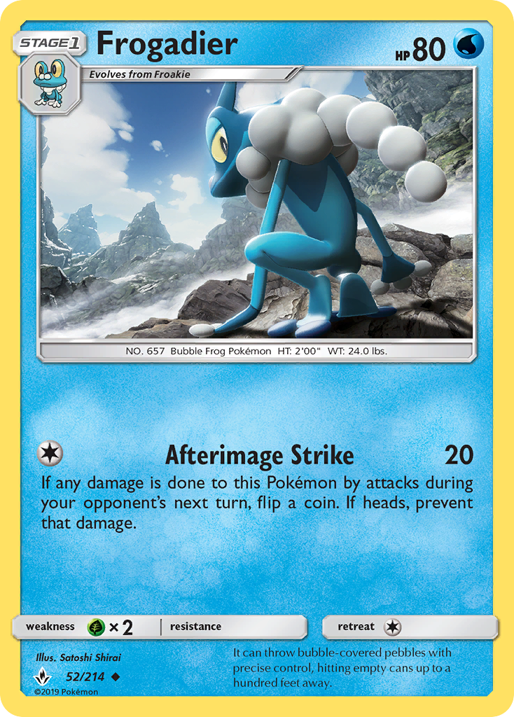 Frogadier 052  SM  Unbroken Bonds - Uncommon