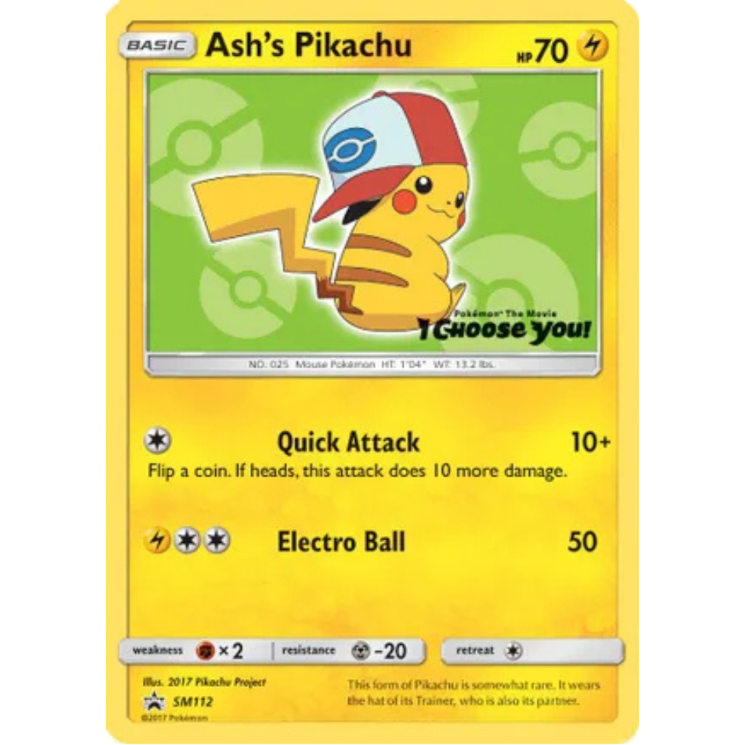 Ash's Pikachu SM112  SM Promos - Promo