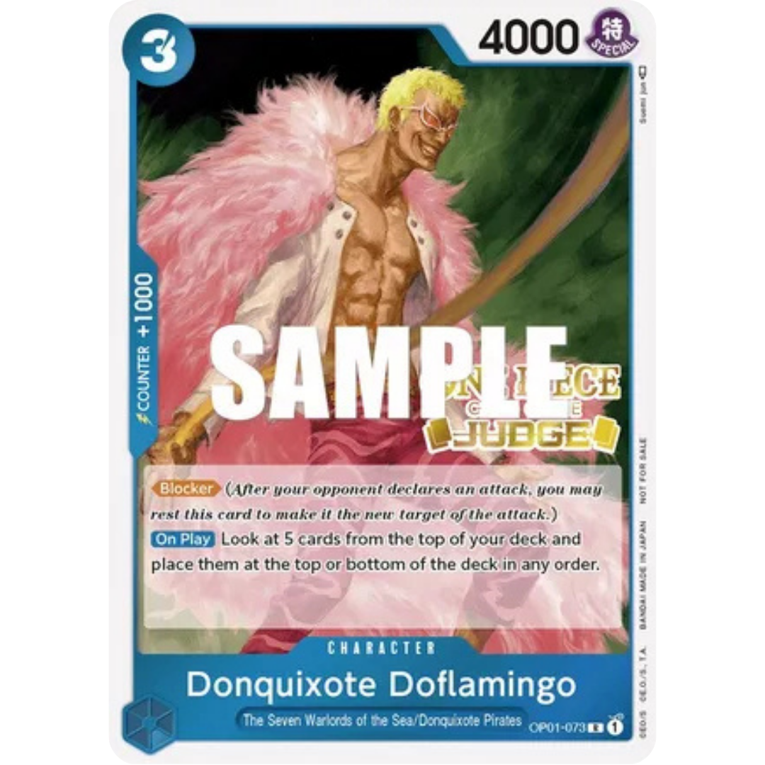 Donquixote Doflamingo (Judge) (OP01-073) - One Piece Promotion Cards Foil