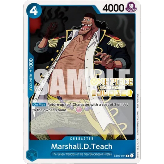 Marshall.D.Teach (Judge Pack Vol. 4) (ST03-014) - One Piece Promotion Cards Foil