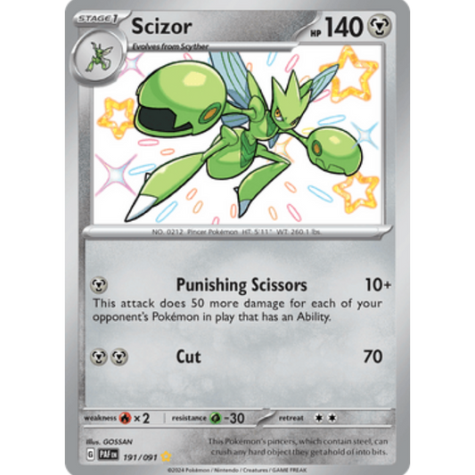 Scizor (191/091) [Scarlet & Violet: Paldean Fates]