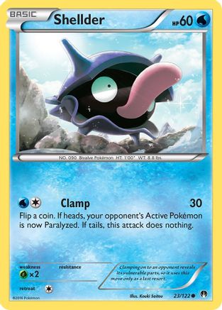 Shellder (23) 023  - Reverse Holofoil XY  BREAKpoint - Common