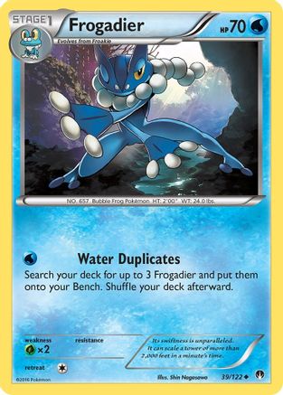 Frogadier 039  - Reverse Holofoil XY  BREAKpoint - Uncommon