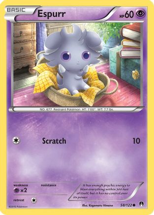Espurr 058  - Reverse Holofoil XY  BREAKpoint - Common