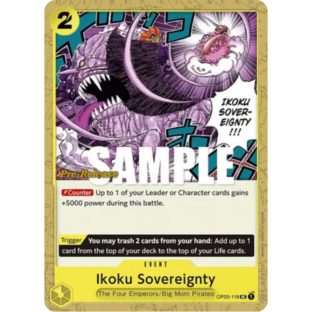 Ikoku Sovereignty (OP03-118) - Pillars of Strength Pre-Release Cards