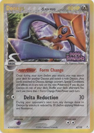 Deoxys (Delta Species - Defense Forme)  - Reverse Holofoil Holon Phantoms - Holo Rare