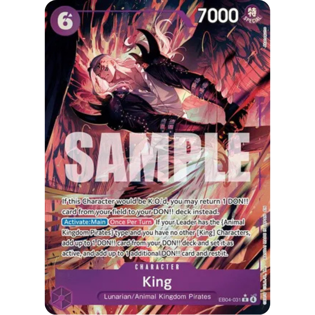 King (Alternate Art) (EB04-031) - The Azure Sea's Seven Foil