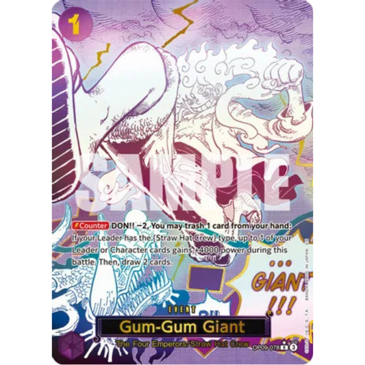 Gum-Gum Giant (Alternate Art) (OP09-078) - Premium Booster -The Best- Vol. 2 Foil