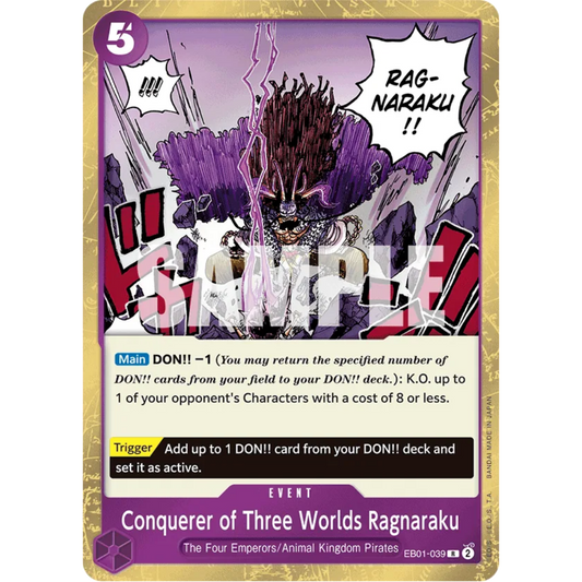 Conquerer of Three Worlds Ragnaraku (EB01-039) - Extra Booster: Memorial Collection Foil