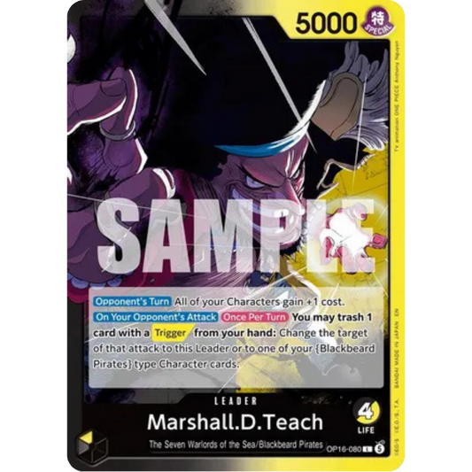 Marshall.D.Teach (080) (OP16-080) - The Time of Battle
