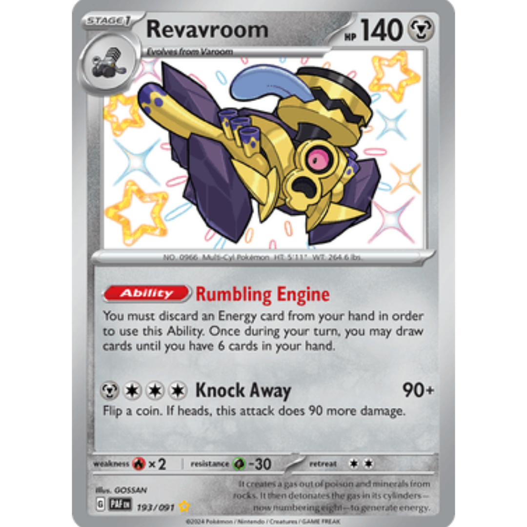 Revavroom 193/091  - Holofoil SV Paldean Fates - Shiny Rare