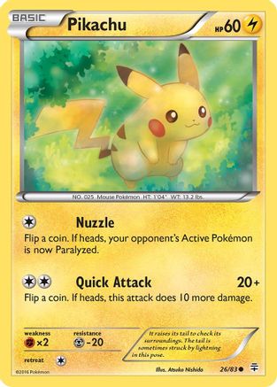 Pikachu 026  Generations - Common