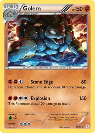 Golem/83  - Reverse Holofoil Generations - Holo Rare