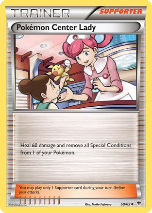 Pokemon Center Lady 068  - Reverse Holofoil Generations - Uncommon