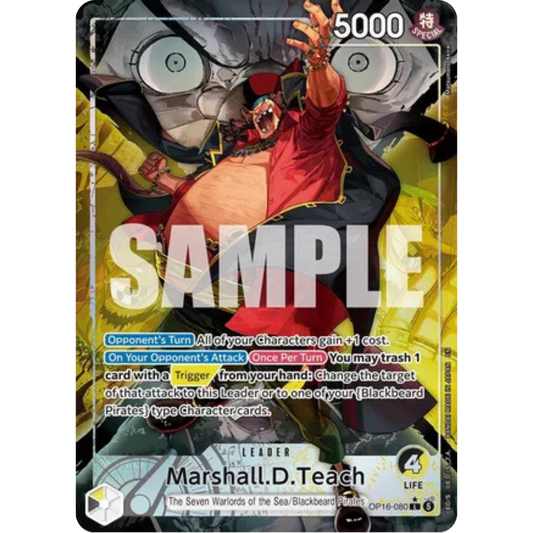 Marshall.D.Teach (080) (Alternate Art) (OP16-080) - The Time of Battle Foil