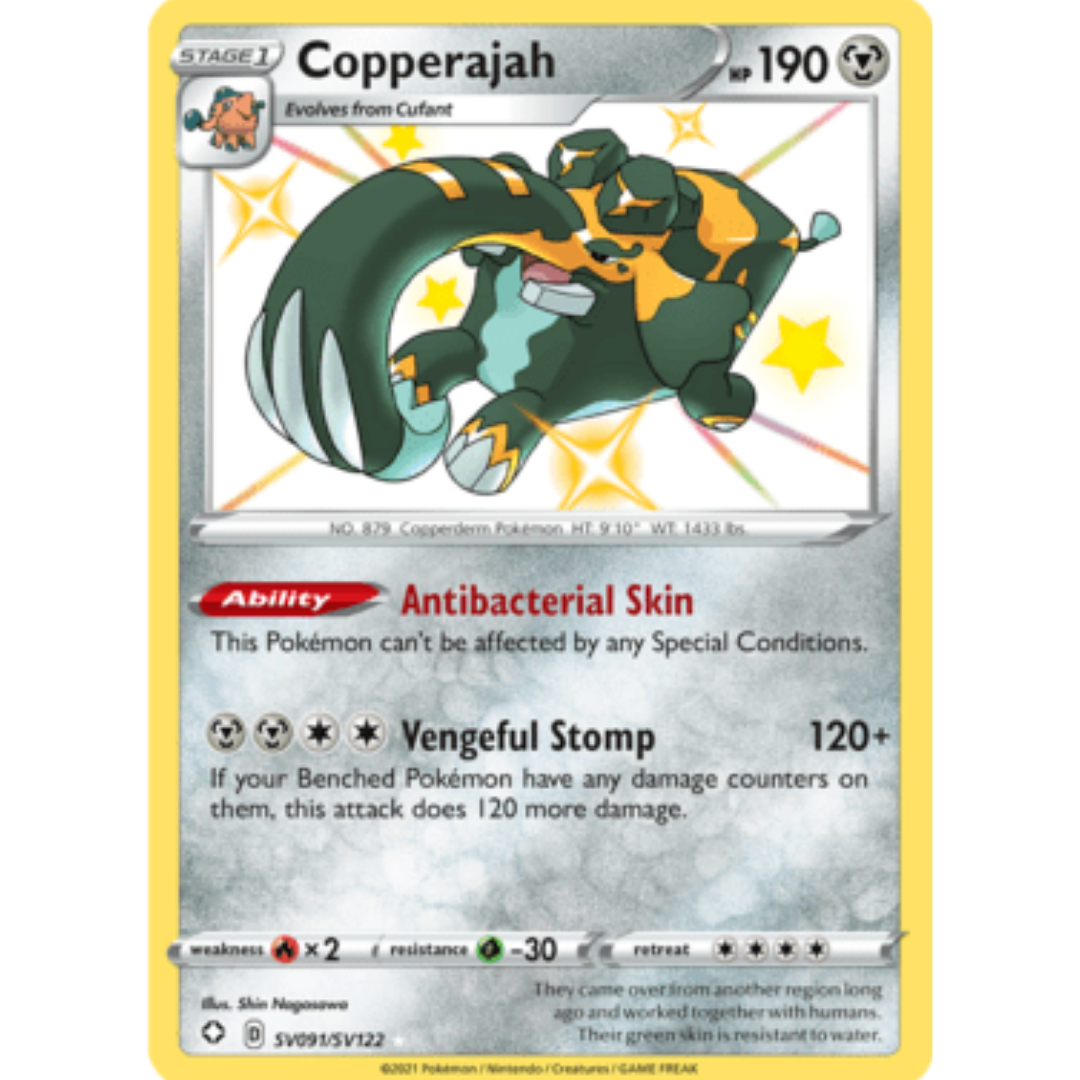 Copperajah SV091  - Holofoil Shining Fates Shiny Vault - Shiny Holo Rare