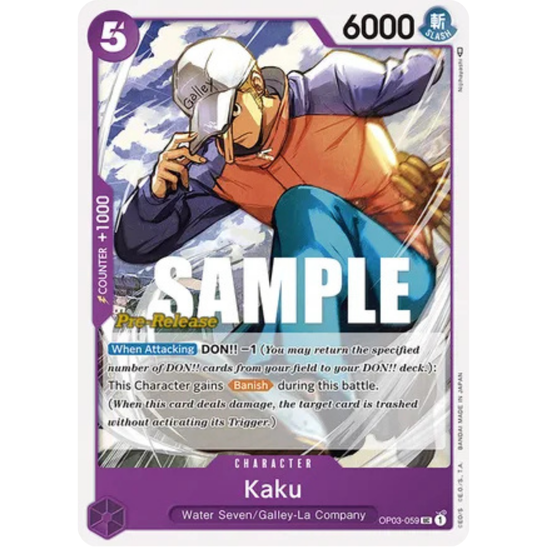 Kaku (OP03-059) - Pillars of Strength Pre-Release Cards