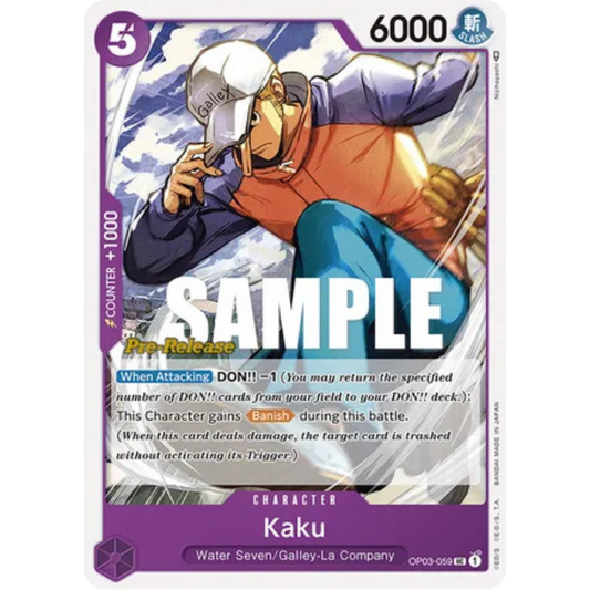 Kaku (OP03-059) - Pillars of Strength Pre-Release Cards