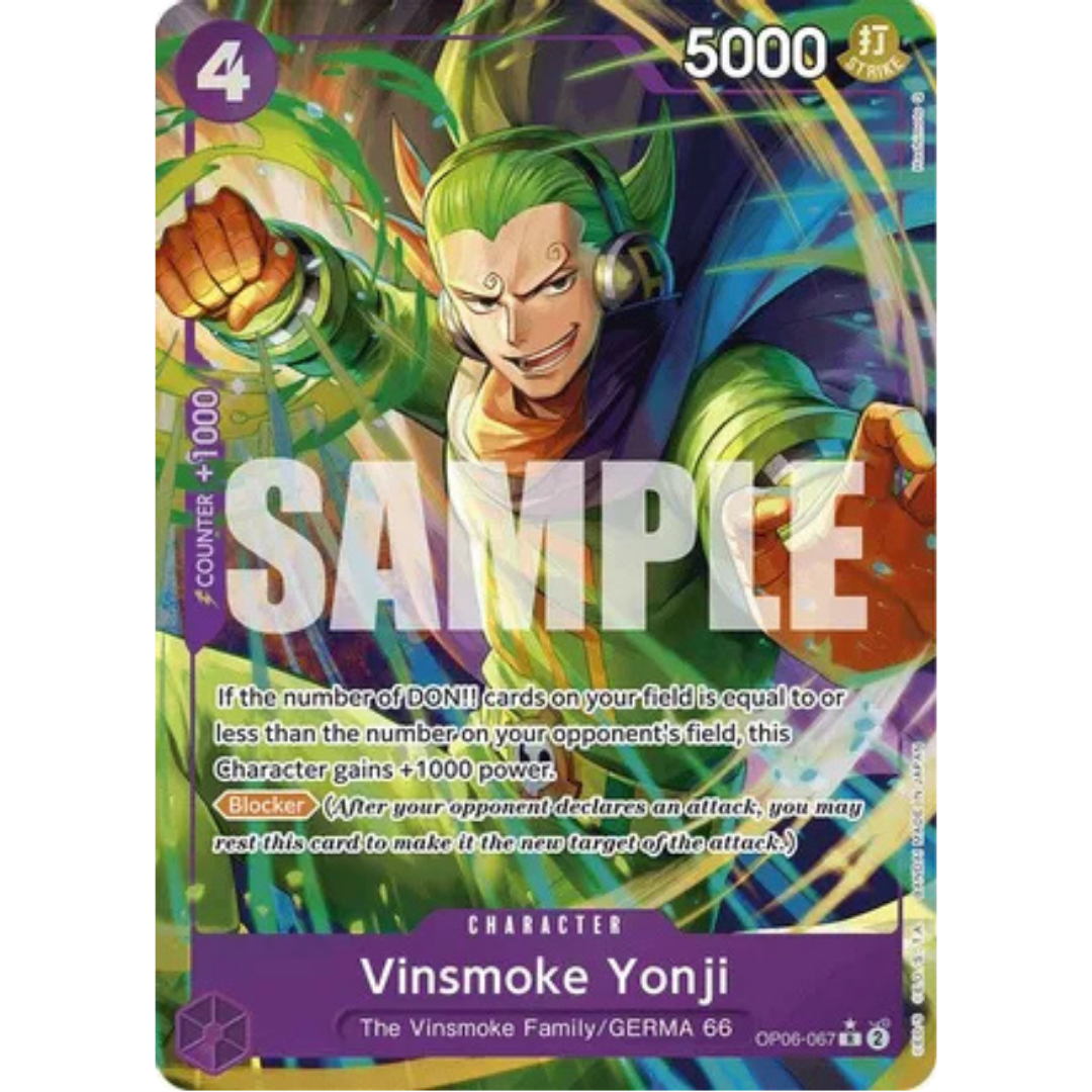 Vinsmoke Yonji (OP06-067) (Alternate Art) (OP06-067) - Premium Booster -The Best- Foil