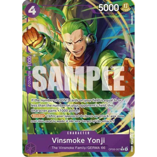 Vinsmoke Yonji (OP06-067) (Alternate Art) (OP06-067) - Premium Booster -The Best- Foil