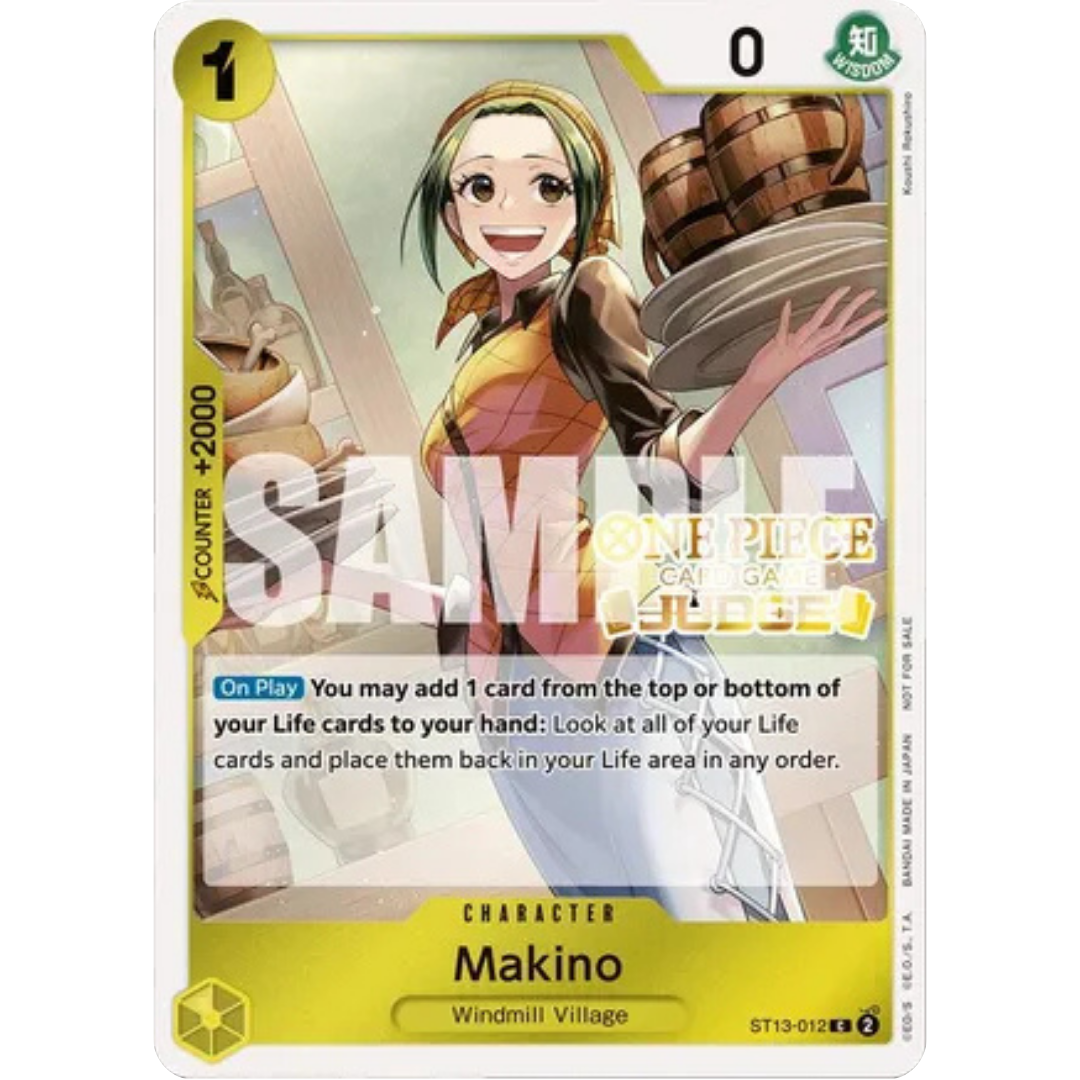 Makino (Judge Pack Vol. 4) (ST13-012) - One Piece Promotion Cards Foil