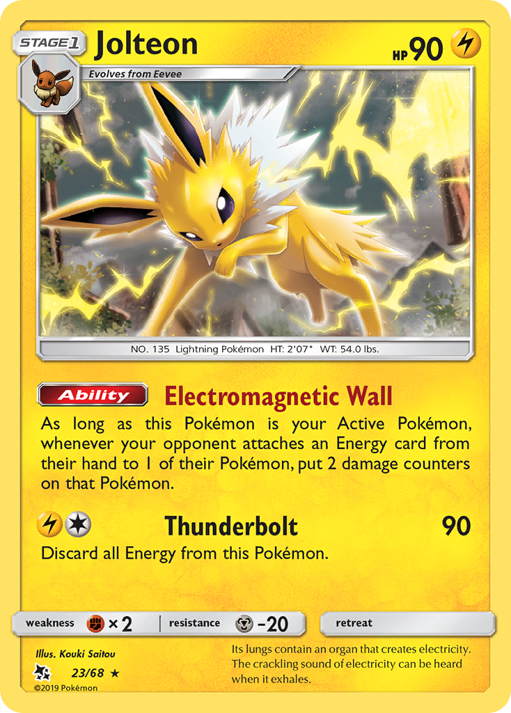 Jolteon 023  Hidden Fates - Rare