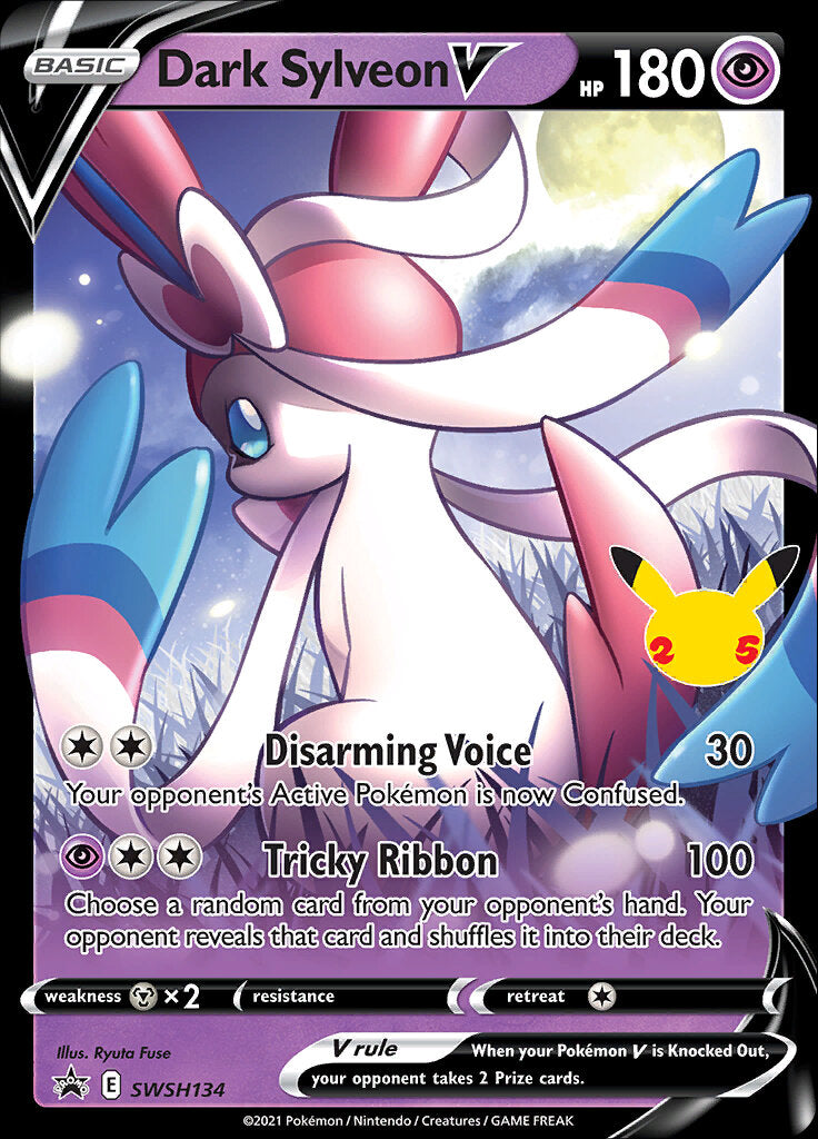 Dark Sylveon V SWSH134  - Holofoil Jumbo Cards - Promo