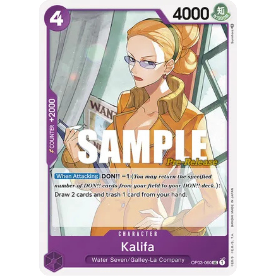 Kalifa (OP03-060) - Pillars of Strength Pre-Release Cards