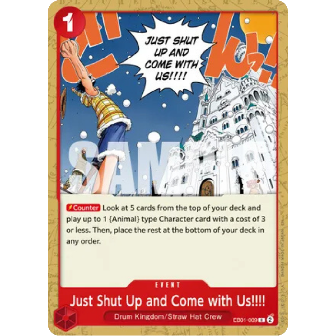 Just Shut Up and Come with Us!!!! (Reprint) (EB01-009) - Premium Booster -The Best- Vol. 2