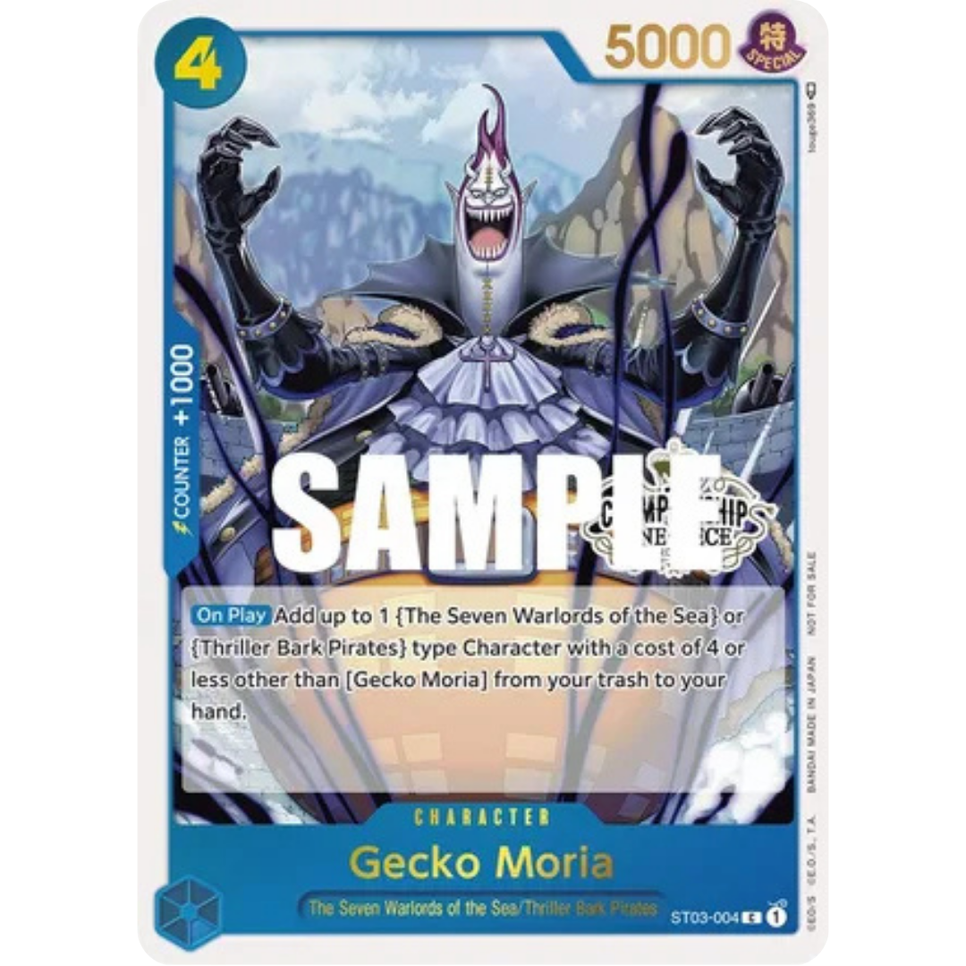Gecko Moria (Store Championship Participation Pack) (ST03-004) - One Piece Promotion Cards Foil