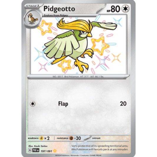 Pidgeotto (197/091) [Scarlet & Violet: Paldean Fates]