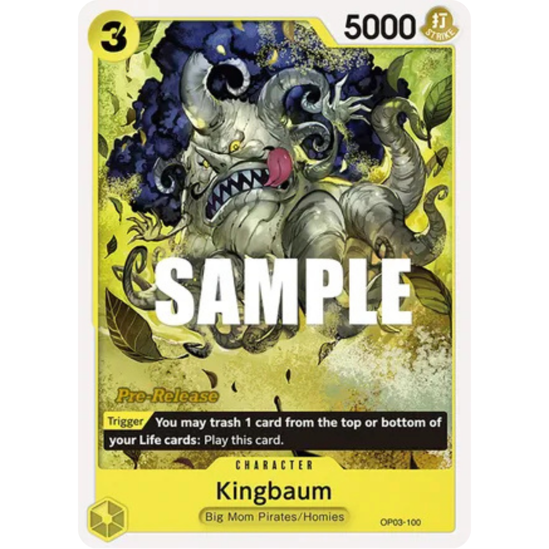 Kingbaum (OP03-100) - Pillars of Strength Pre-Release Cards