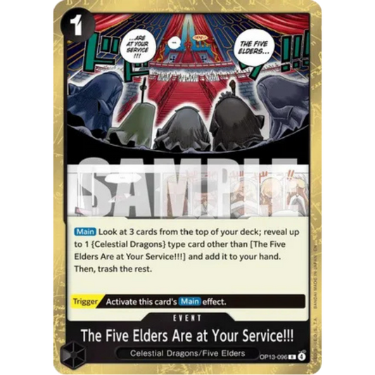 The Five Elders Are at Your Service!!! (OP13-096) - Carrying On His Will Foil