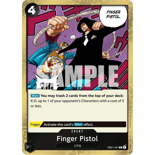Finger Pistol (EB01-051) - Extra Booster: Memorial Collection Foil