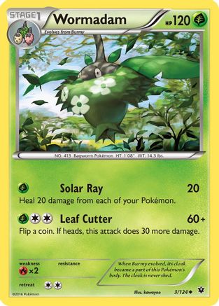 Wormadam (3) 003  - Reverse Holofoil XY  Fates Collide - Uncommon