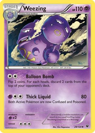 Weezing 028  XY  Fates Collide - Uncommon