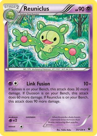 Reuniclus 035  - Reverse Holofoil XY  Fates Collide - Rare