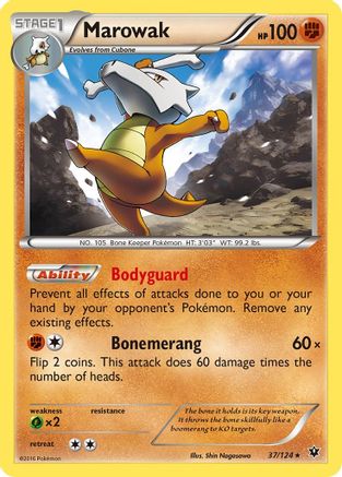 Marowak 037  XY  Fates Collide - Rare