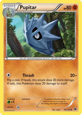 Pupitar  XY  Fates Collide - Uncommon