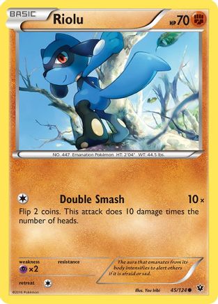 Riolu (45) 045  - Reverse Holofoil XY  Fates Collide - Common