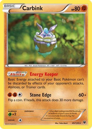 Carbink (49) 049  - Reverse Holofoil XY  Fates Collide - Rare
