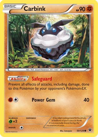 Carbink (50) 050  - Reverse Holofoil XY  Fates Collide - Common