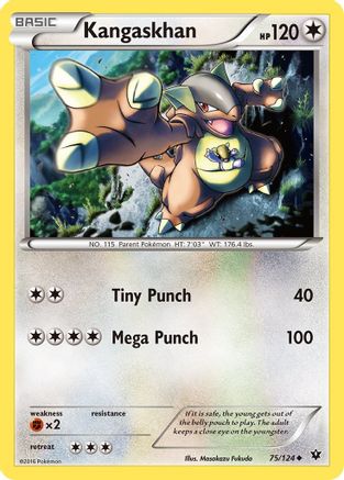 Kangaskhan 075  - Reverse Holofoil XY  Fates Collide - Uncommon
