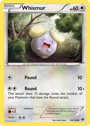Whismur 080  XY  Fates Collide - Common