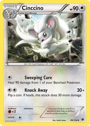 Cinccino (89) 089  - Reverse Holofoil XY  Fates Collide - Uncommon