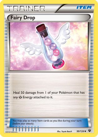 Fairy Drop 099  - Reverse Holofoil XY  Fates Collide - Uncommon